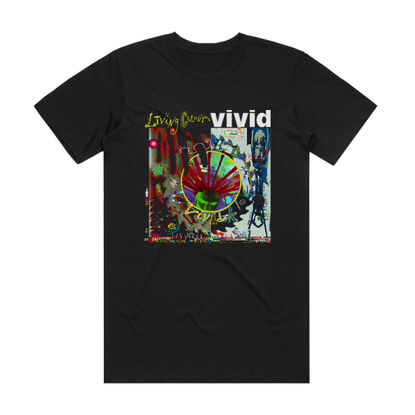 Living Colour Vivid Album Cover T-Shirt Black