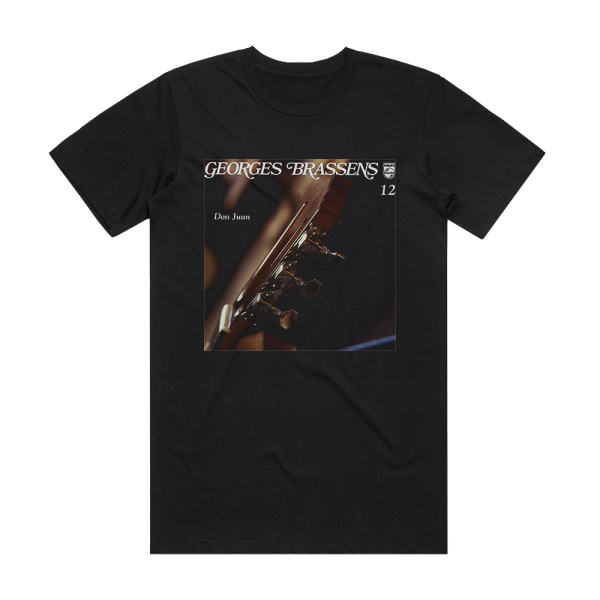Georges Brassens Volume 12 Don Juan Album Cover T-Shirt Black