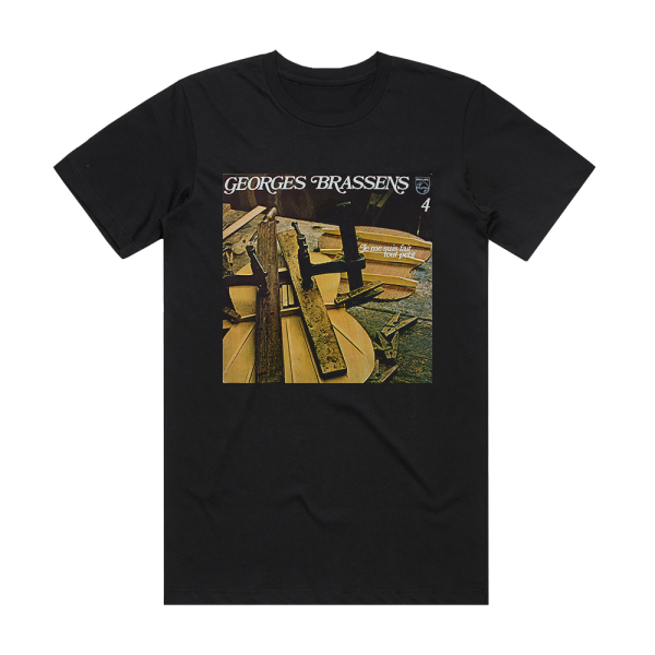 Georges Brassens Volume 4 Je Me Suis Fait Tout Petit Album Cover T-Shirt Black