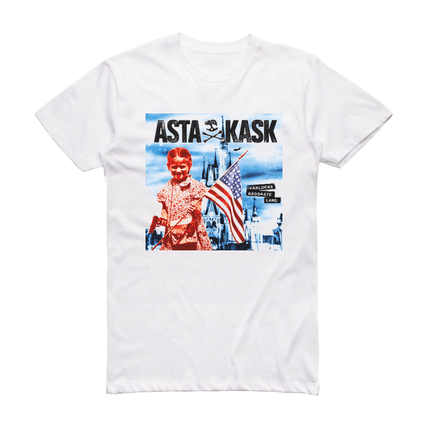 Asta Kask Vrldens Rddaste Land Album Cover T-Shirt White