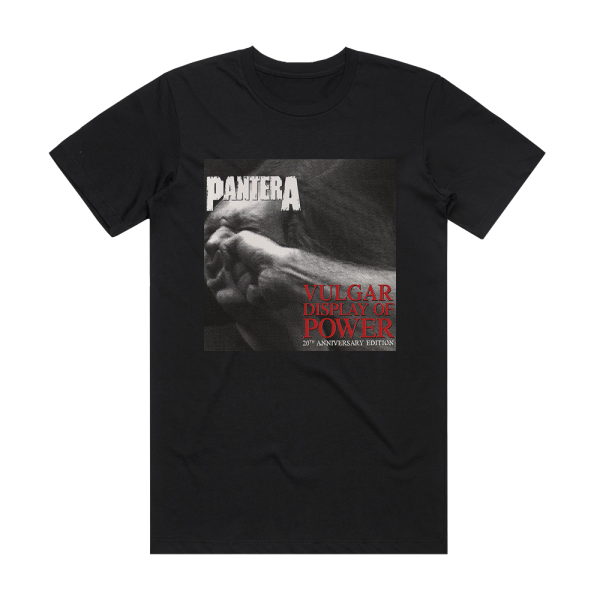 Pantera Vulgar Display Of Power Album Cover T-Shirt Black – ALBUM COVER ...