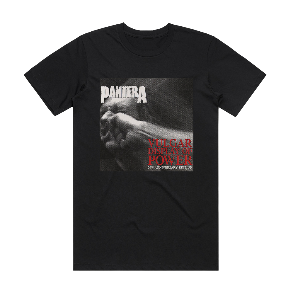 Pantera Vulgar Display Of Power Album Cover T-Shirt Black – ALBUM COVER ...