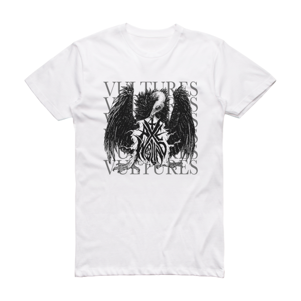 AxeWound Vultures Album Cover T-Shirt White