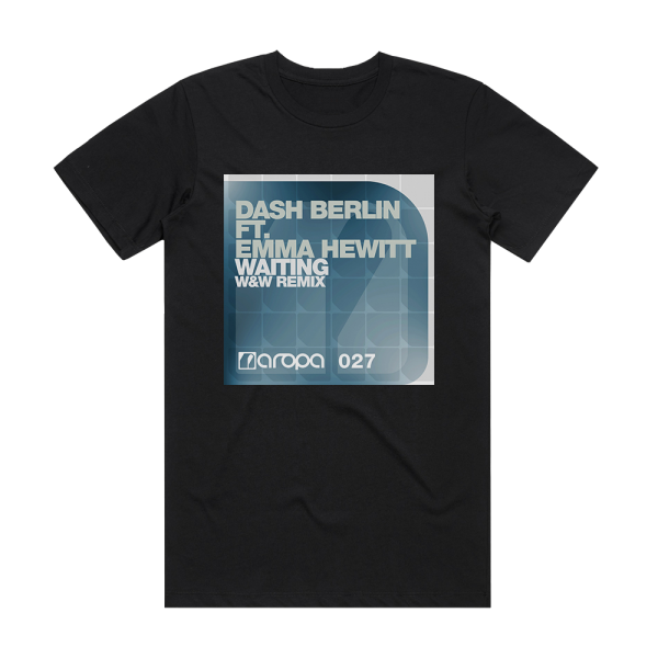 Dash Berlin Waiting 1 Album Cover T-Shirt Black