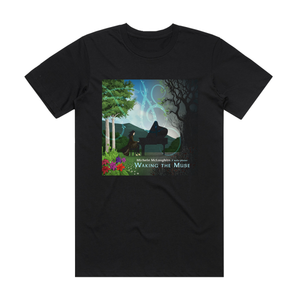 Michele McLaughlin Waking The Muse Album Cover T-Shirt Black