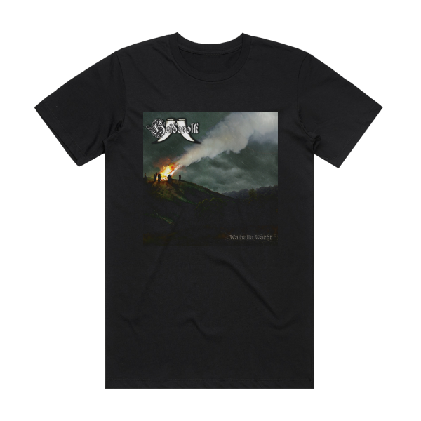 Heidevolk Walhalla Wacht Album Cover T-Shirt Black