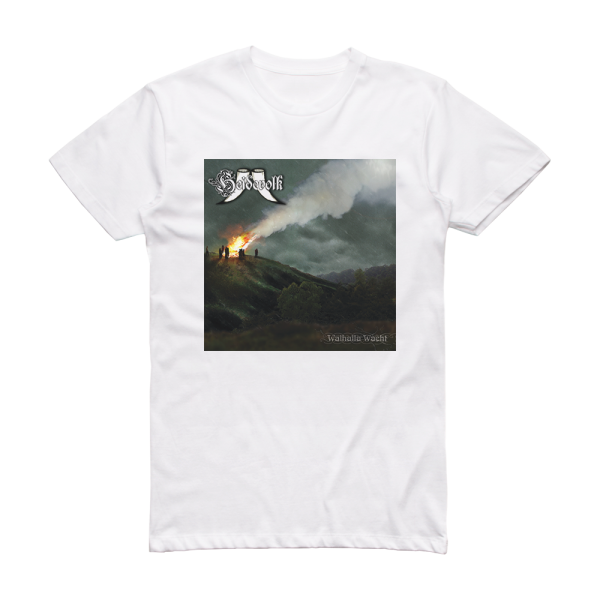 Heidevolk Walhalla Wacht Album Cover T-Shirt White