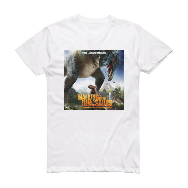 Paul Leonard-Morgan Walking With Dinosaurs 1 Album Cover T-Shirt White
