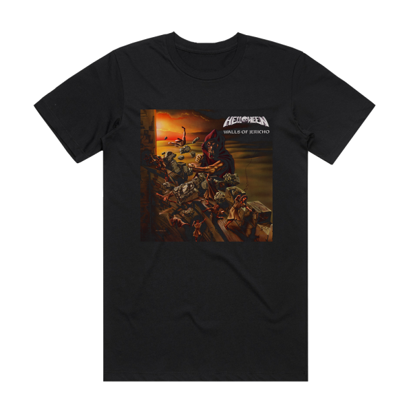 Helloween Walls Of Jericho Album Cover T-Shirt Black