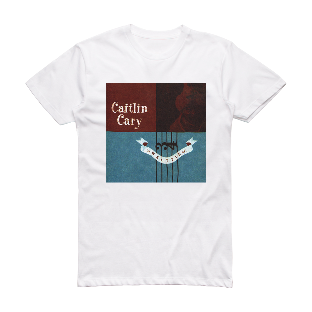 Caitlin Cary Waltzie Album Cover T-Shirt White