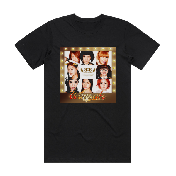 AOA Wanna Be Album Cover T-Shirt Black