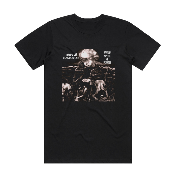 Barbatos War Speed And Power Album Cover T-Shirt Black