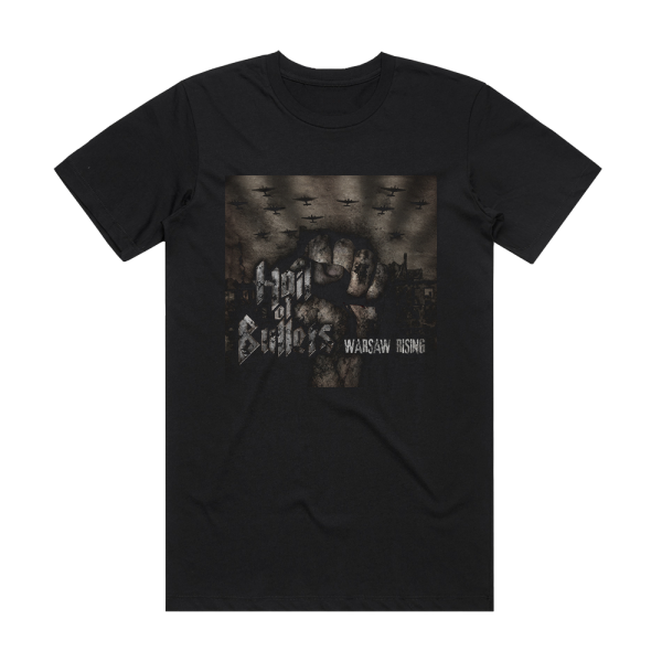 Hail of Bullets Warsaw Rising Album Cover T-Shirt Black