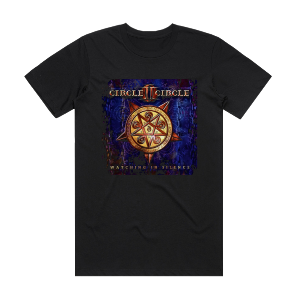 Circle II Circle Watching In Silence Album Cover T-Shirt Black