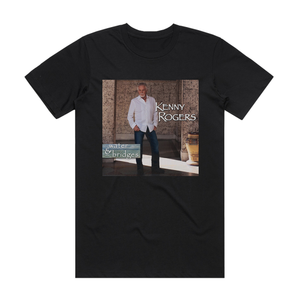 Kenny Rogers Water Bridges Album Cover T-Shirt Black