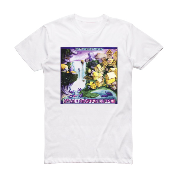 Ozric Tentacles Waterfall Cities Album Cover T-Shirt White