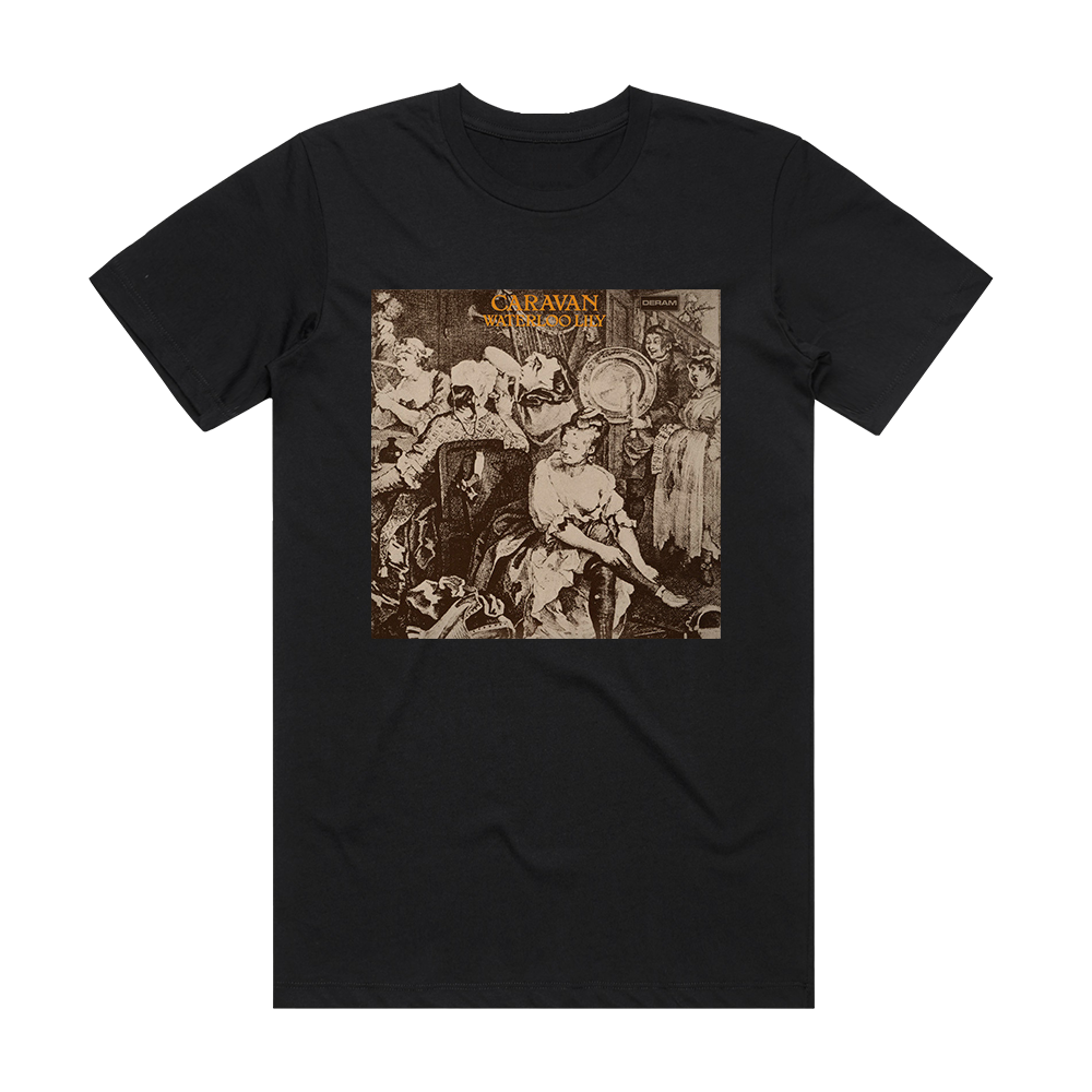 Caravan Waterloo Lily Album Cover T-Shirt Black – ALBUM COVER T-SHIRTS