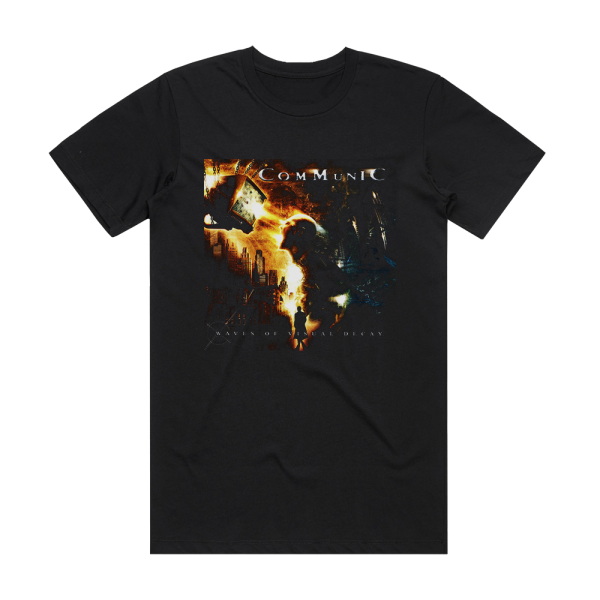 Communic Waves Of Visual Decay Album Cover T-Shirt Black