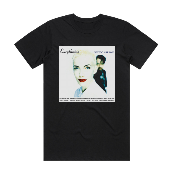 Eurythmics We Too Are One 1 Album Cover T-Shirt Black