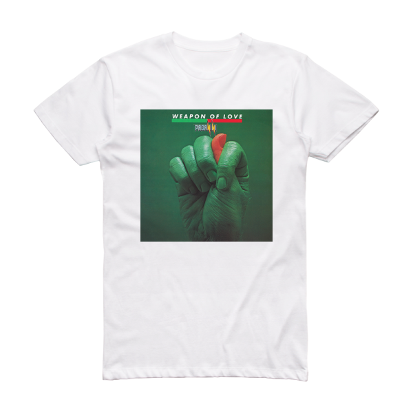 Paganini Weapon Of Love Album Cover T-Shirt White