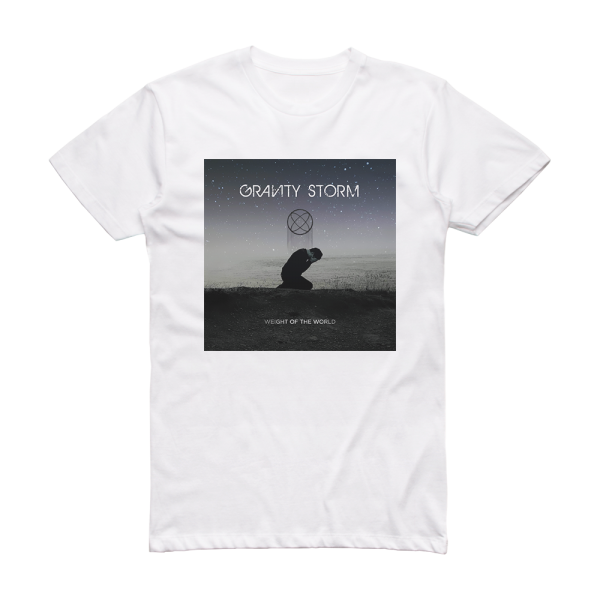 Gravity Storm Weight Of The World Album Cover T-Shirt White