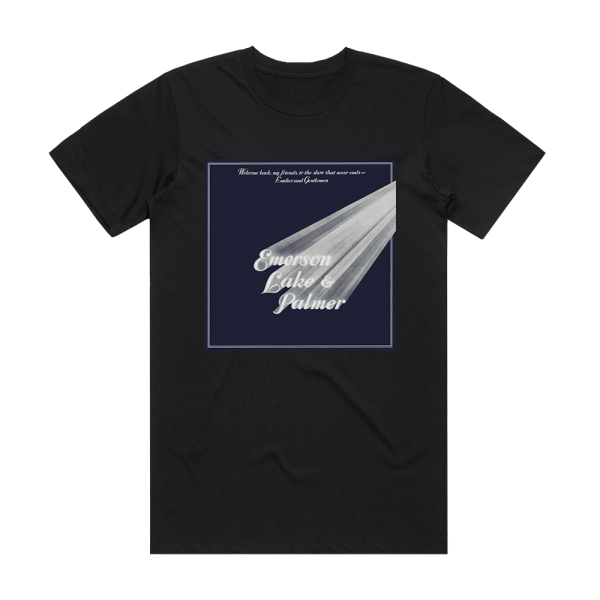 Emerson Lake & Palmer Welcome Back My Friends To The Show That Never Ends Ladies A 1 Album Cover T-Shirt Black