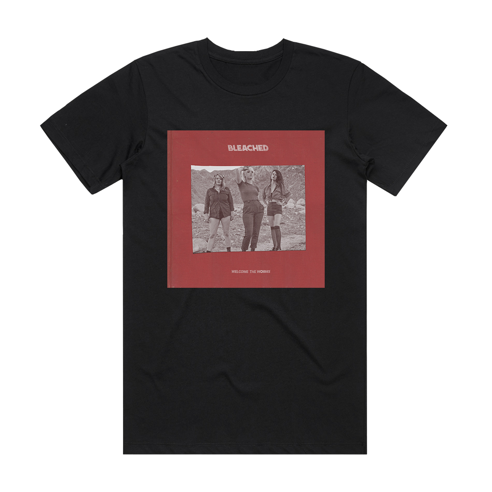 Bleached Welcome The Worms Album Cover T-Shirt Black – ALBUM COVER T-SHIRTS