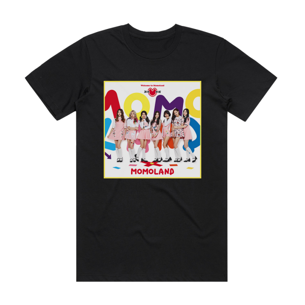 MOMOLAND Welcome To Momoland Album Cover T-Shirt Black