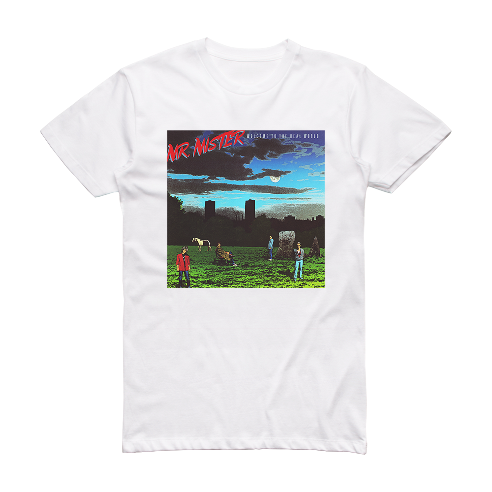 Mr Mister Welcome To The Real World Album Cover T-Shirt White – ALBUM ...