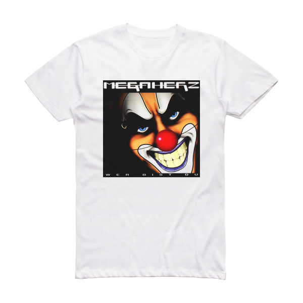 Megaherz Wer Bist Du Album Cover T-Shirt White