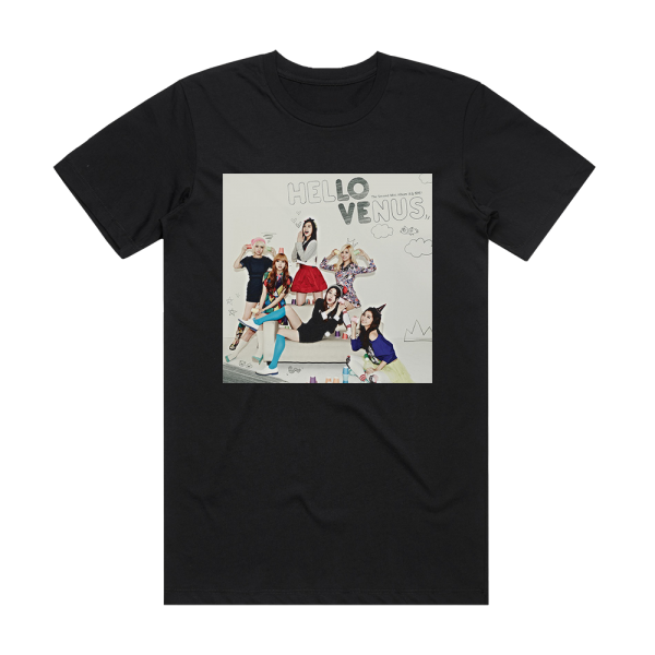 Hello Venus What Are You Doing Today Album Cover T-Shirt Black