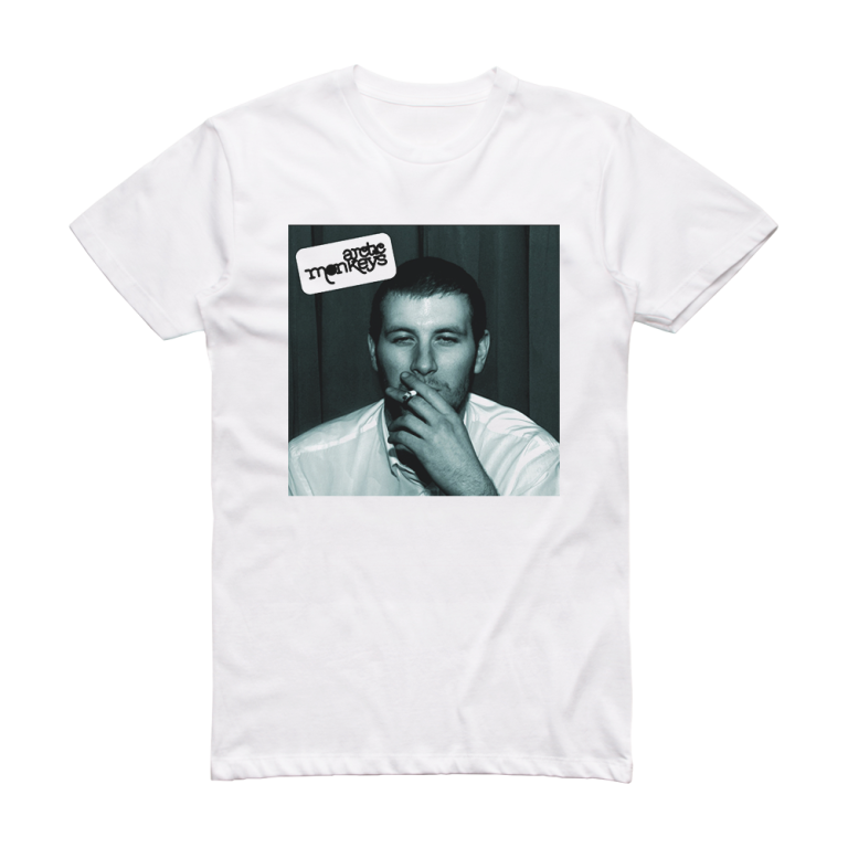 Arctic Monkeys Whatever People Say I Am Thats What Im Not 1 Album Cover TShirt White ALBUM Arctic Monkeys Whatever People Say I Am Thats What Im Not 1 Album Cover TShirt White ALBUM
