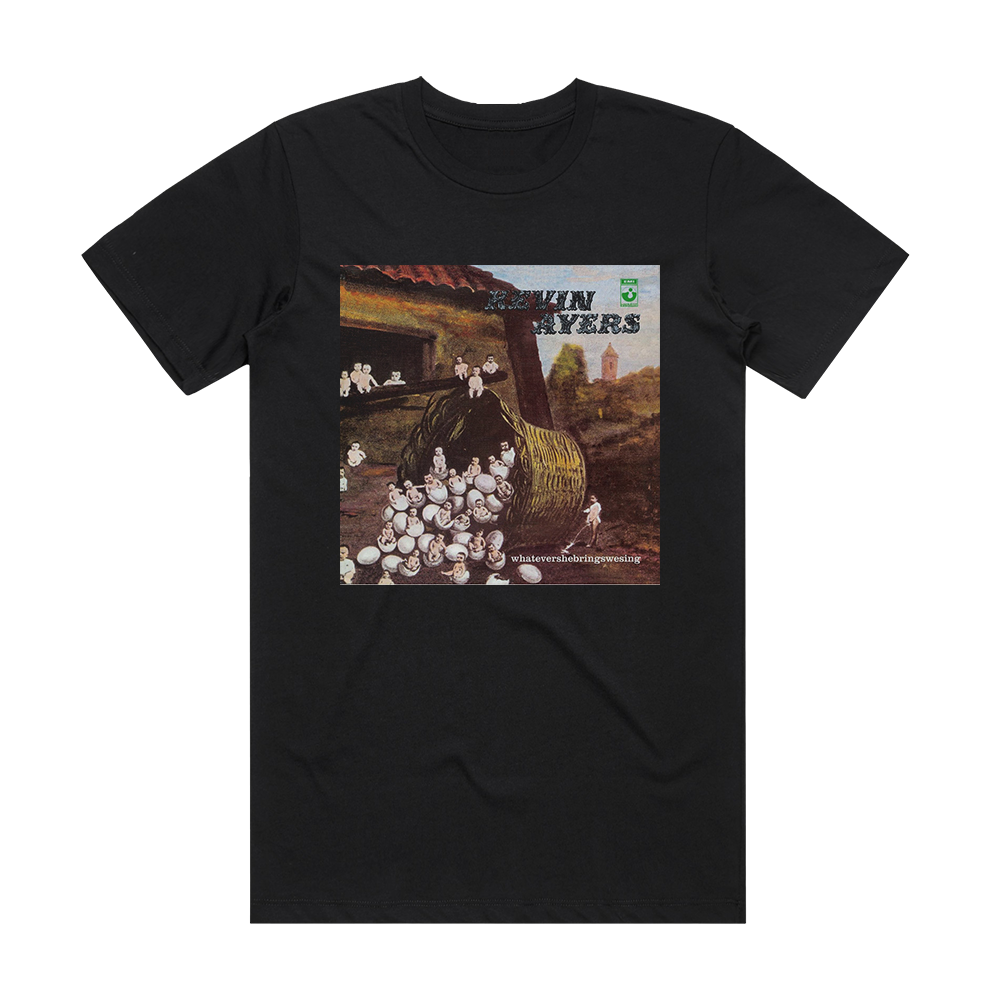 Kevin Ayers Whatevershebringswesing 1 Album Cover T-Shirt Black