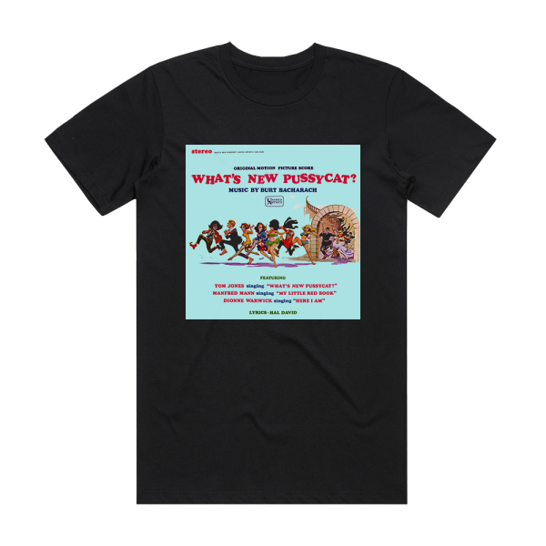 Burt Bacharach Whats New Pussycat 2 Album Cover T-Shirt Black