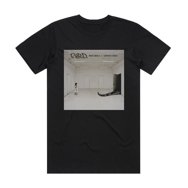 P O D When Angels Serpents Dance Album Cover T-Shirt Black