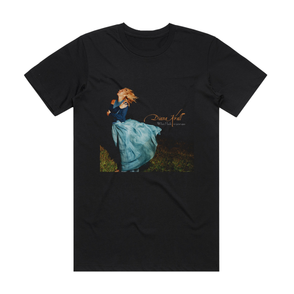 Diana Krall When I Look In Your Eyes 2 Album Cover T-Shirt Black