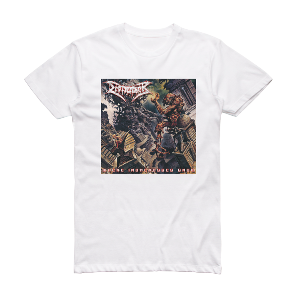 Dismember Where Ironcrosses Grow Album Cover T-Shirt White