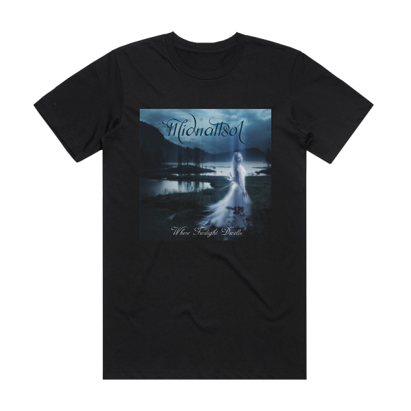 Midnattsol Where Twilight Dwells Album Cover T-Shirt Black