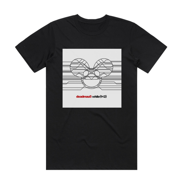 deadmau5 While12 Album Cover T-Shirt Black