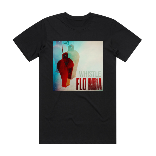 Flo Rida Whistle 1 Album Cover T-Shirt Black