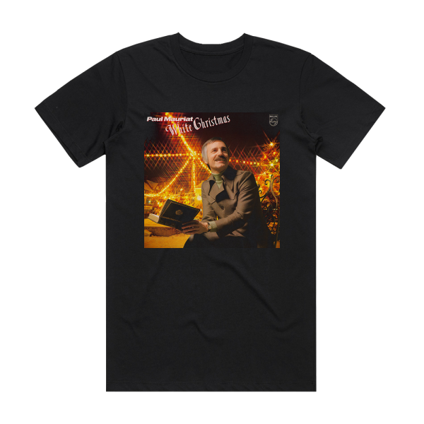 Paul Mauriat White Christmas Album Cover T-Shirt Black