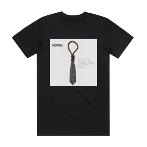 Kopek White Collar Lies 1 Album Cover T-Shirt Black