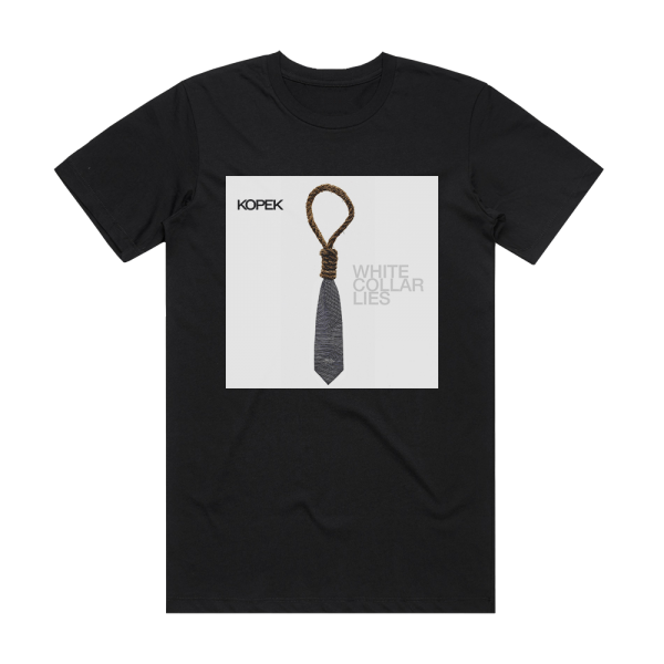 Kopek White Collar Lies 1 Album Cover T-Shirt Black
