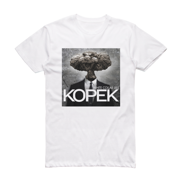 Kopek White Collar Lies 2 Album Cover T-Shirt White