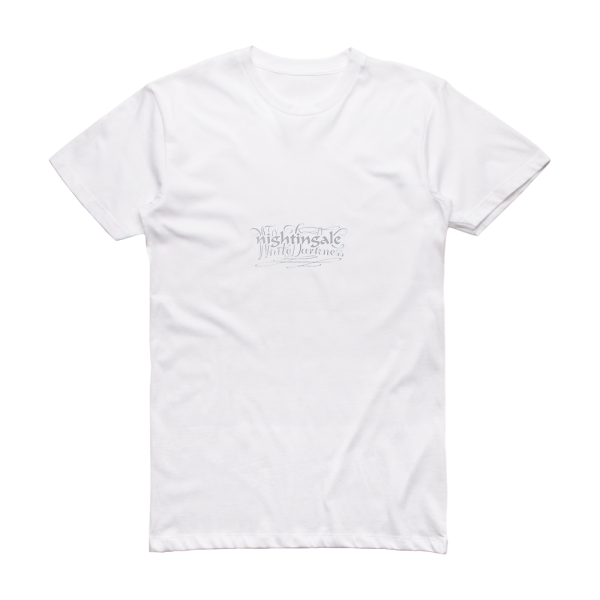 Nightingale White Darkness Album Cover T-Shirt White