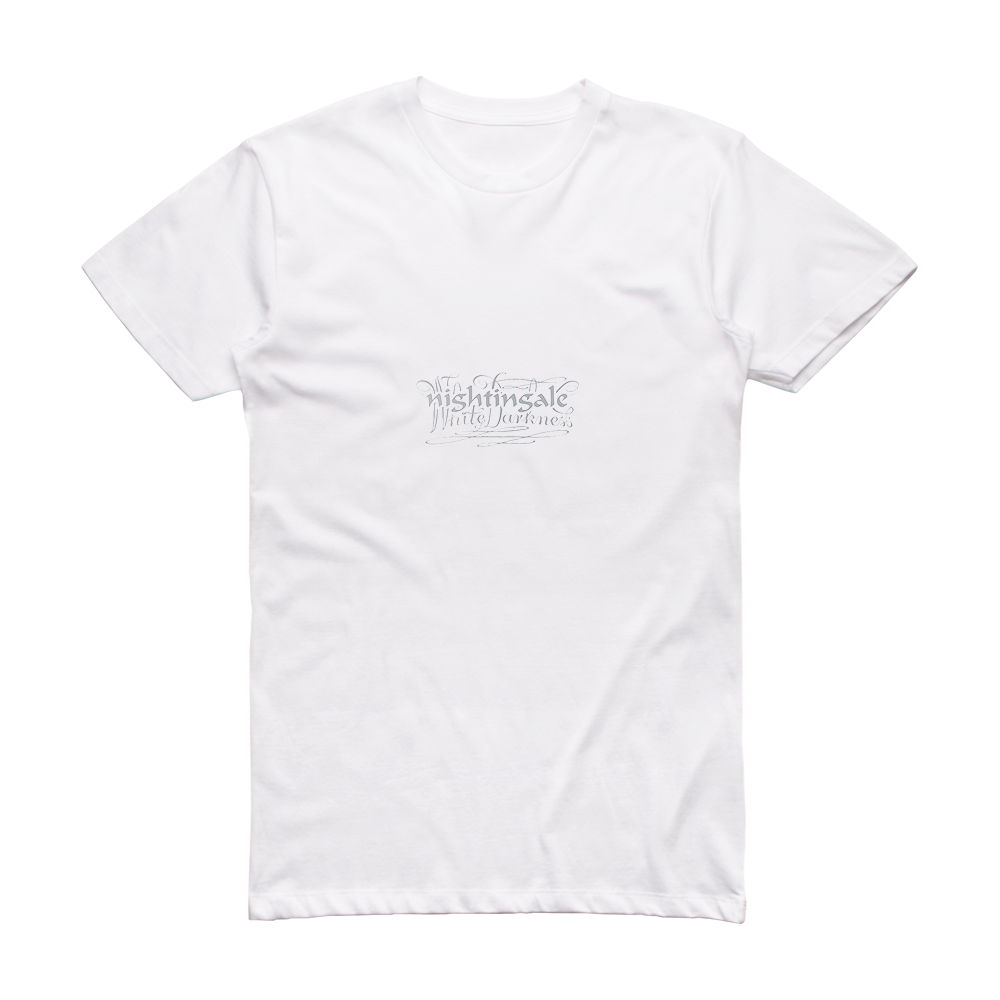 Nightingale White Darkness Album Cover T-Shirt White – ALBUM COVER T-SHIRTS