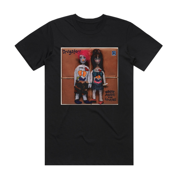 Drugstore White Magic For Lovers Album Cover T-Shirt Black