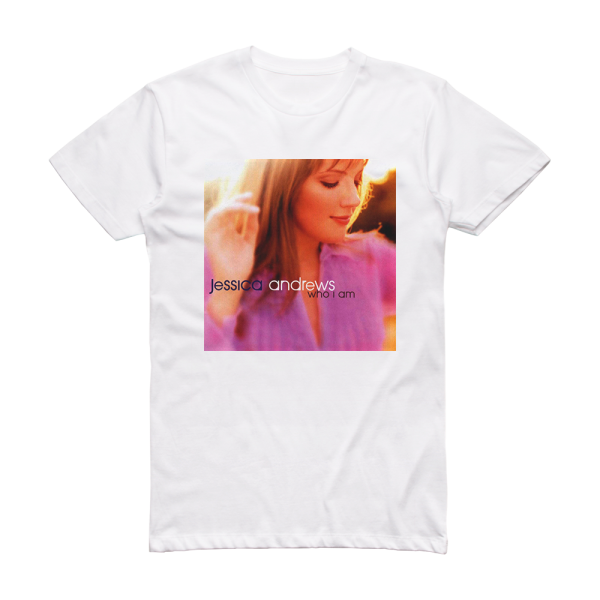 Jessica Andrews Who I Am Album Cover T-Shirt White