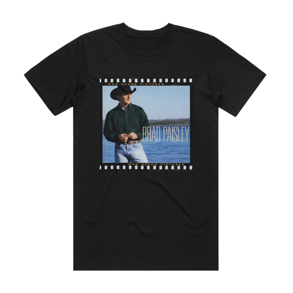 Brad Paisley Who Needs Pictures Album Cover T-Shirt Black