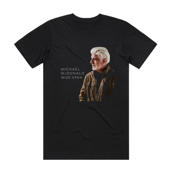 Michael McDonald Wide Open Album Cover T-Shirt Black